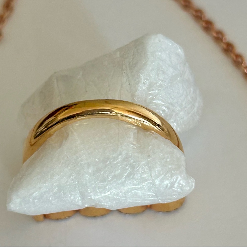 🩷🩷🩷GUCCI Crystal Logo Necklace + Ring Set • Rose Gold • Pavé Bling - Picture 6 of 14